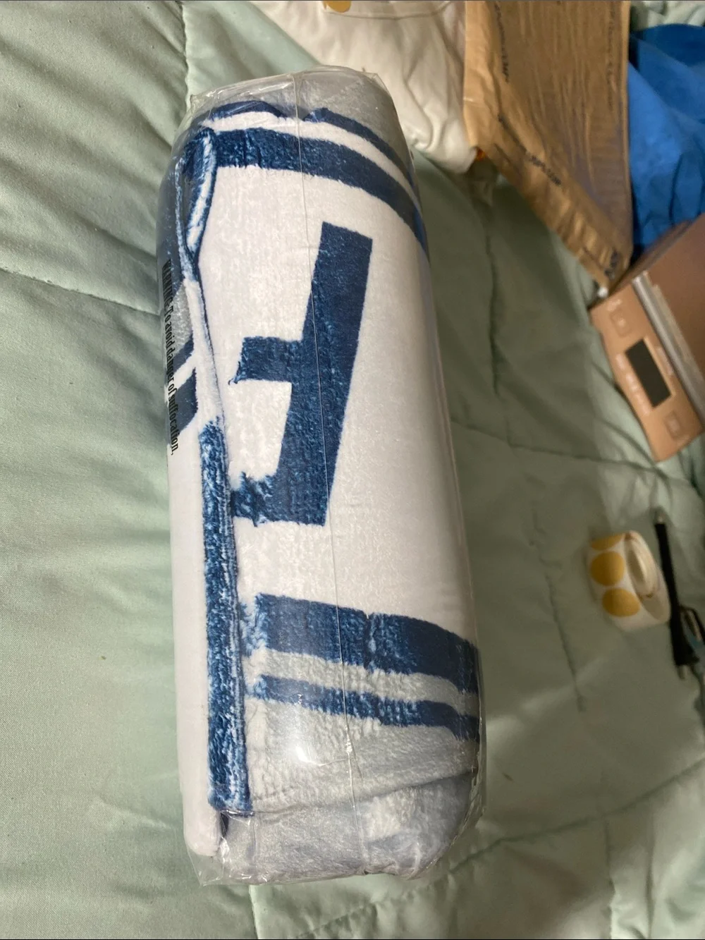 NWT Dallas Cowboys Flannel Throw Blanket Blue White Football Sofa Bed 50x60
